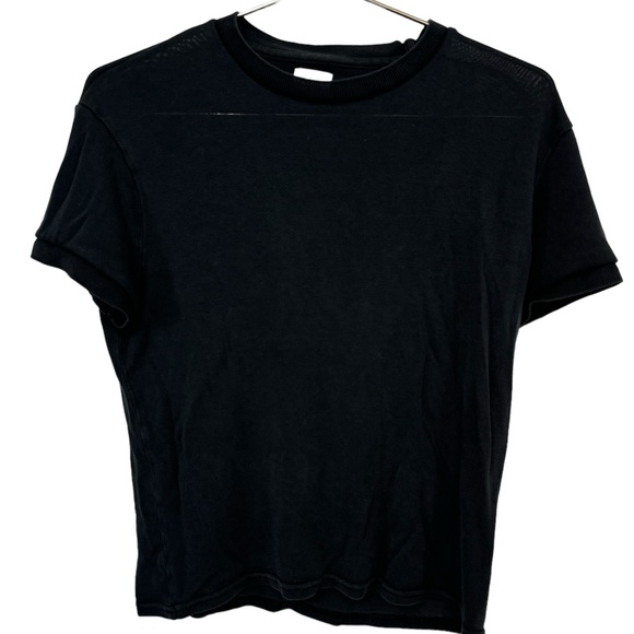 ZARA See Through High End Soft Women’s S Black T-Shirt MINTY - Picture 1 of 4